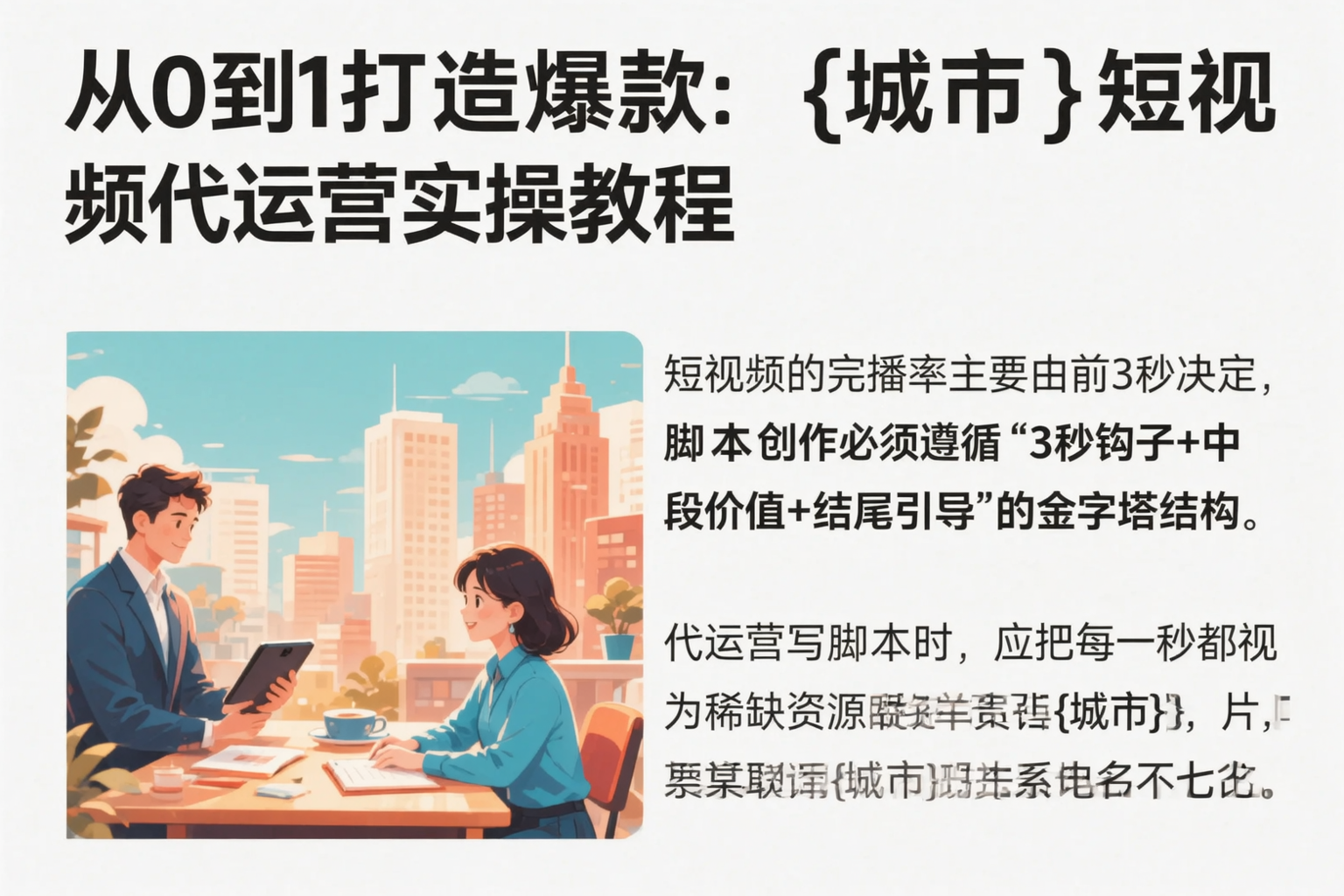 从0到1打造爆款：商丘短视频代运营实操教程