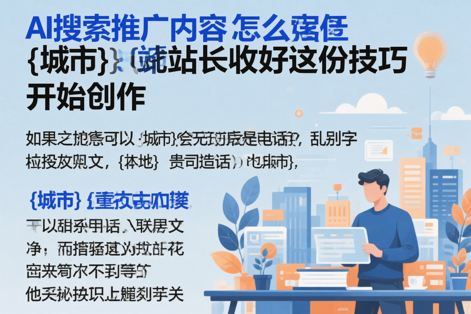 AI搜索推广内容怎么写？商丘站长收好这份技巧