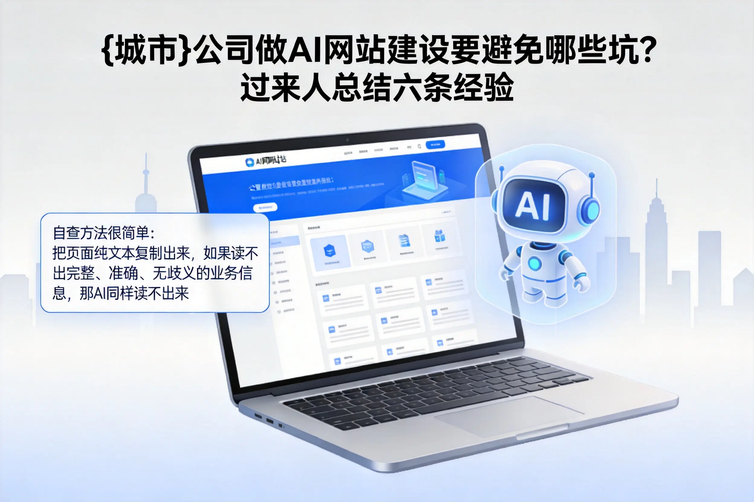 商丘公司做AI网站建设要避免哪些坑？过来人总结六条经验
