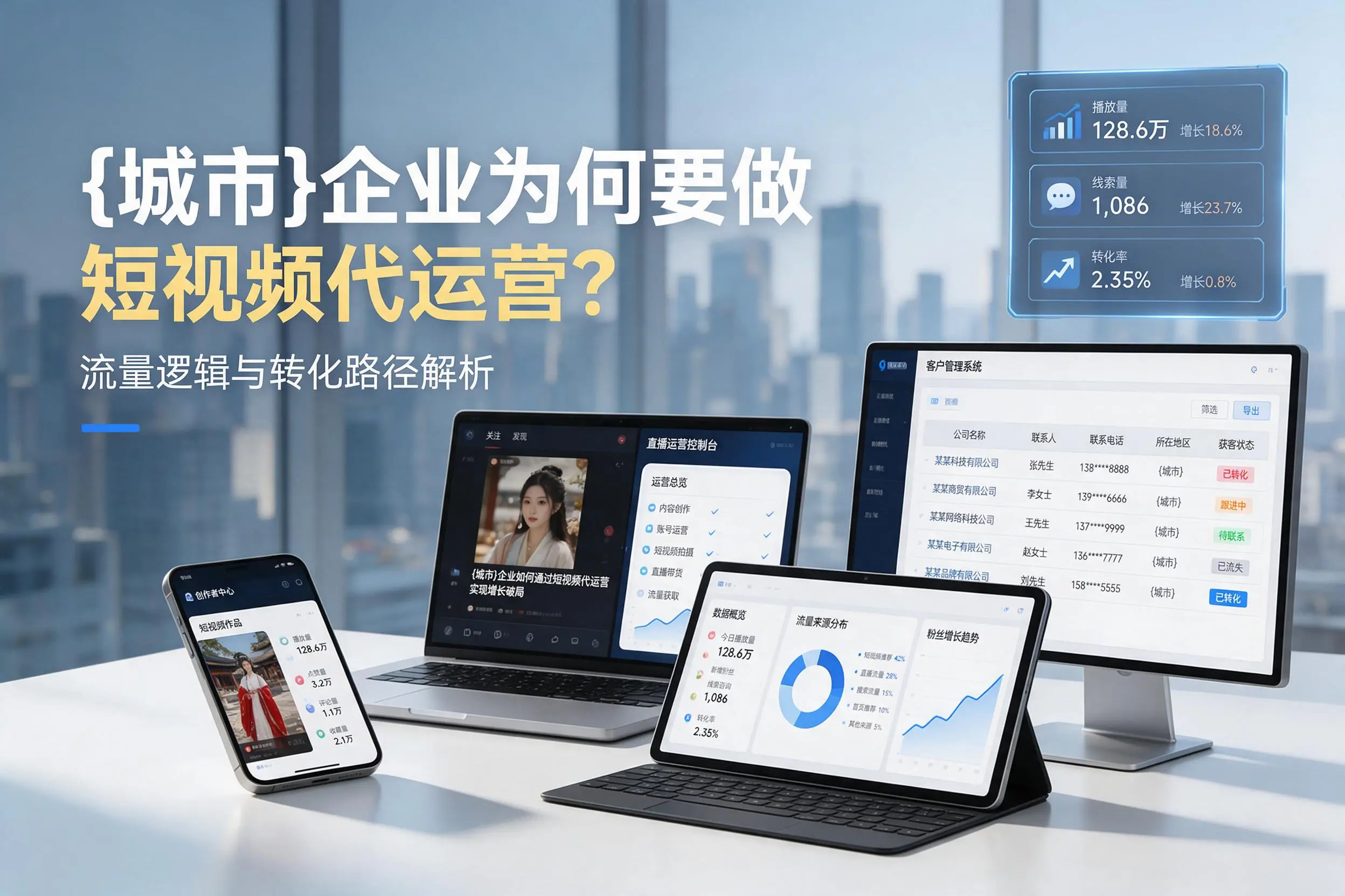 商丘企业为何要做短视频代运营?流量逻辑与转化路径解析