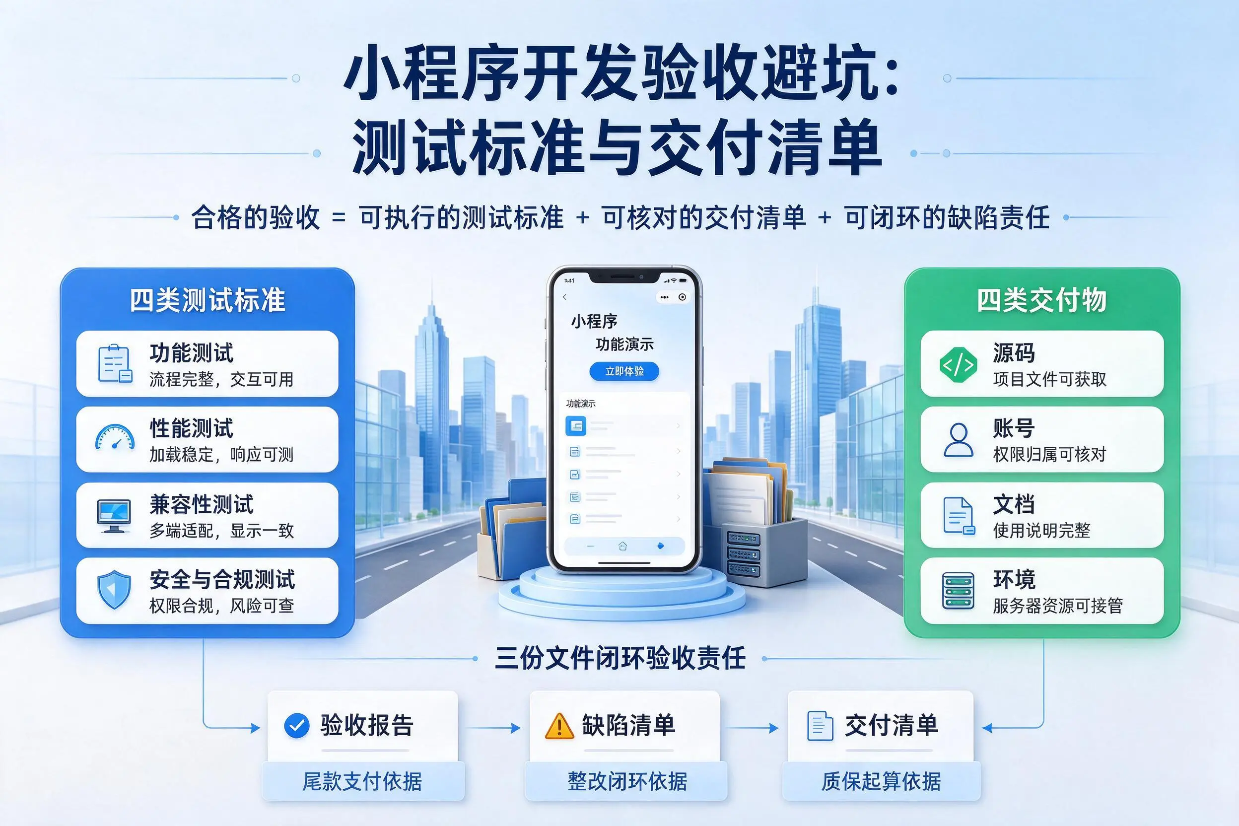 商丘小程序开发验收避坑：测试标准与交付清单