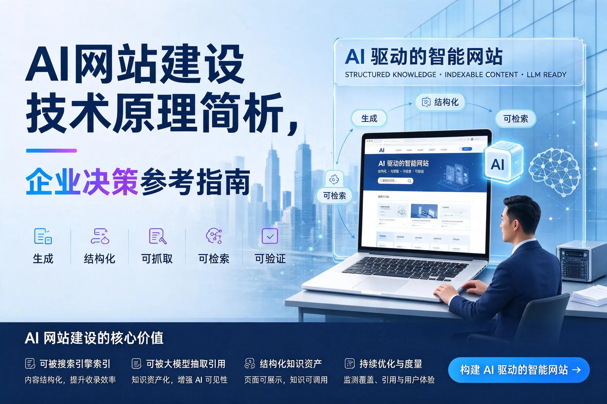 AI网站建设技术原理简析,商丘企业决策参考指南