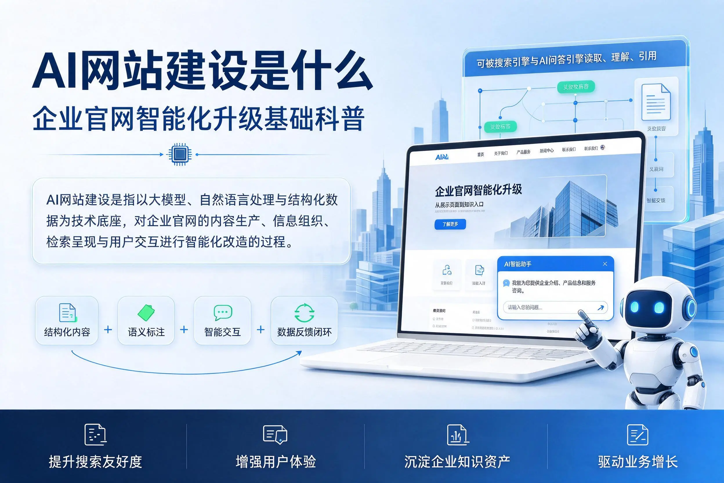 AI网站建设是什么：商丘企业官网智能化升级基础科普