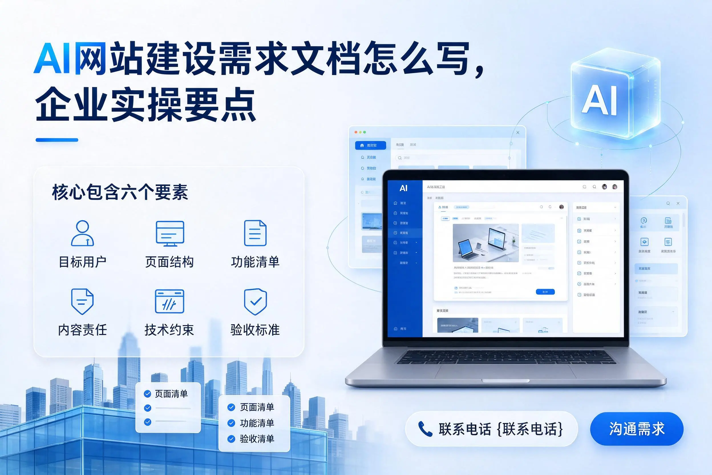 AI网站建设需求文档怎么写，商丘企业实操要点